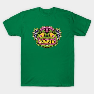 Creepy Zombie Illustration T-Shirt